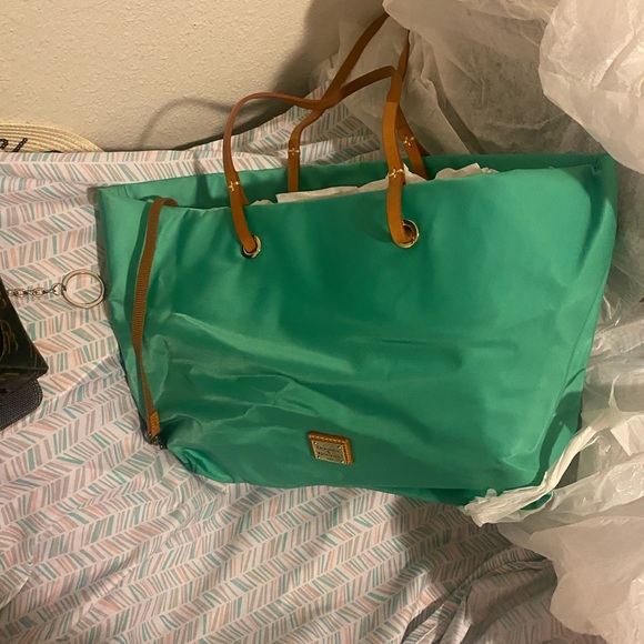 Dooney & Bourke  Aqua large Tote - Picture 6 of 10